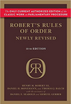 Robert's Rules of Order Newly Revised